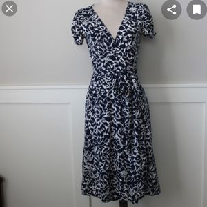 Bcbg printed wrap dress